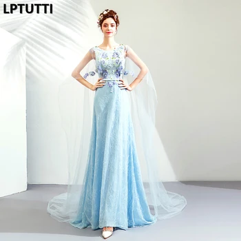 

LPTUTTI Crystal Embroidery New For Women Elegant Date Ceremony Party Prom Gown Formal Gala Events Luxury Long Evening Dresses