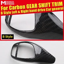 Universal Left&Right hand drive Carbon Gear Shift Knob Cover Car Interior B-Style For BMW E81 E82 E87 E88 F20 118i 120i 125i 128 Universal Left&Right hand drive Carbon Gear Shift Knob Cover Car Interior B-Style For BMW E81 E82 E87 E88 F20 118i 120i 125i 128