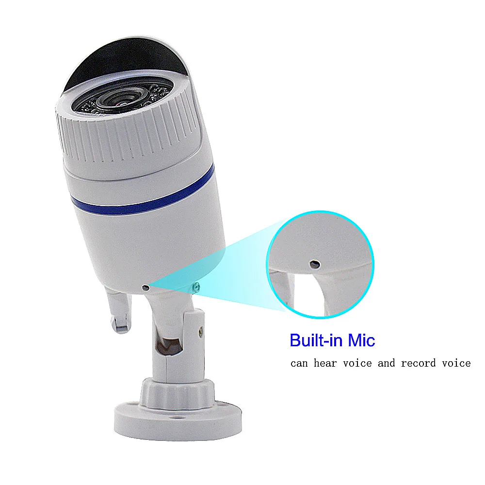 

Wireless IP Camera Wifi Bullet Yoosee 1080P Module SD Card Slot Max64G Built-in Mic Audio Motion detector CCTV Smart House Ipcam
