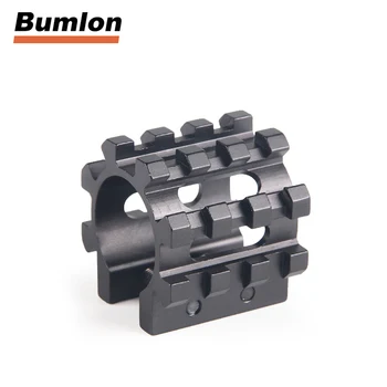 

Tactical Remington 870 Mossberg 500 12GA 1" Shotgun Mag Tube Tri Rail Picatinny Barrel Mounts 5 Position Hunting 1-0026