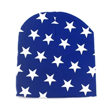 Winter Autumn Baby Hat Girl Boy Cap Unisex Beanie Print Stars Infant Cotton Hat 10 Colors