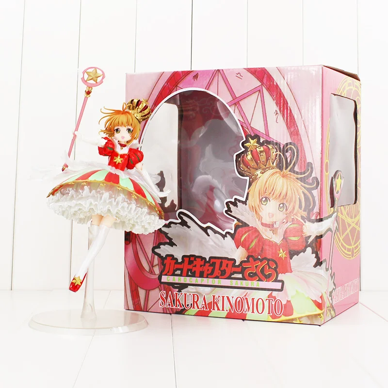 

28 cm Anime Cardcaptor Sakura Action Figure PVC Collection Model toys