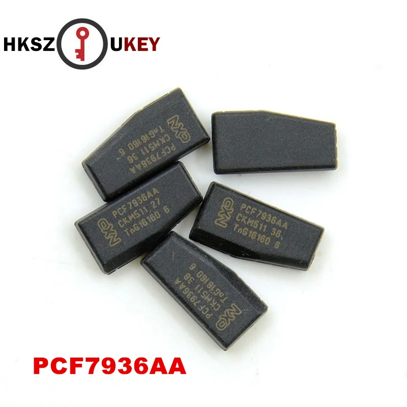 

HKSZUKEY Car key transponder Blank PCF7936AS PCF7936AA id46 tango transponder chip for Honda for nissan for peugeot citroen