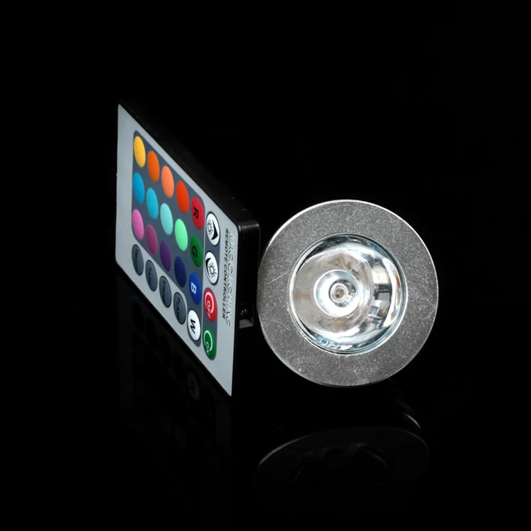 Светодиодные точечные светильники E27 E14 GU10 MR16 RGB волшебная Светодиодная лампа с ИК