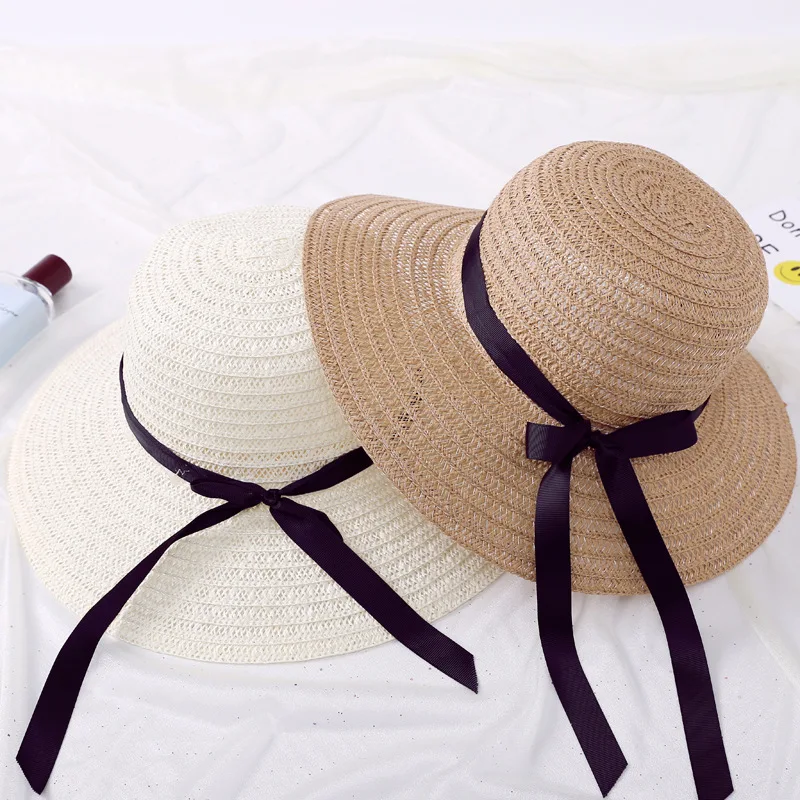 Шляпа Sunhat С Круглым Верхом из рафии с широкими полями соломенная шляпа для женщин