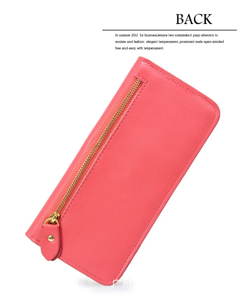 Dsigner Brand Luxury Women Wallets Zipper Passcard Card Female Bags Ladies Money Coin Women's Purse Carteras Long Wallets Women  (9)