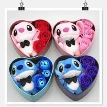 סבון פרח cartoon זר חג האהבה חג המולד מתנות Tinplate תיבה(China)