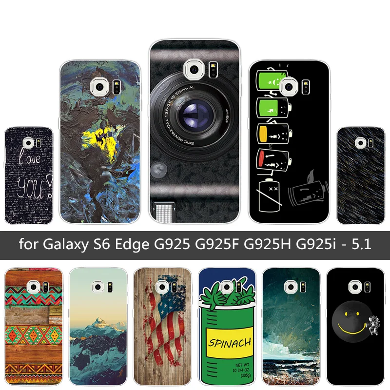 For Samsung S6 Edge Case Soft TPU Heaven Back Cover for Galaxy edge Silicon G925 G925F G925H |