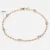 585 Rose Gold Curb Snail Foxtail Venetian Link Chains Bracelets for Women & Men 18
