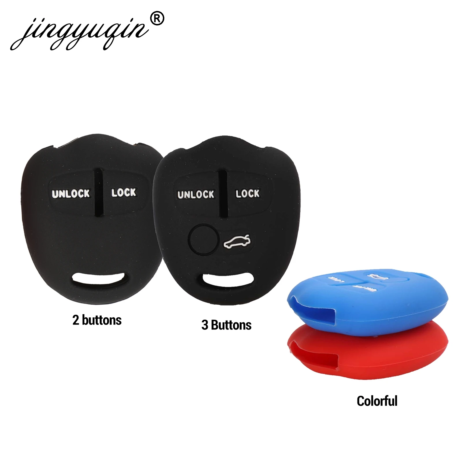 

jingyuqin Car Silicone Key Case Holder for Mitsubishi Outlander Colt LANCER EX Grandis Pajero ASX Sport Parts Key Protect Cover