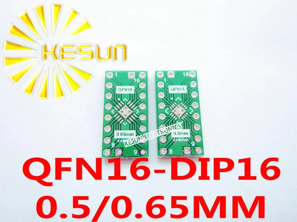 100 шт. QFN16 поворотный DIP16 0 5/0 65 мм Шаг IC адаптер гнездо/плата адаптера PCB |