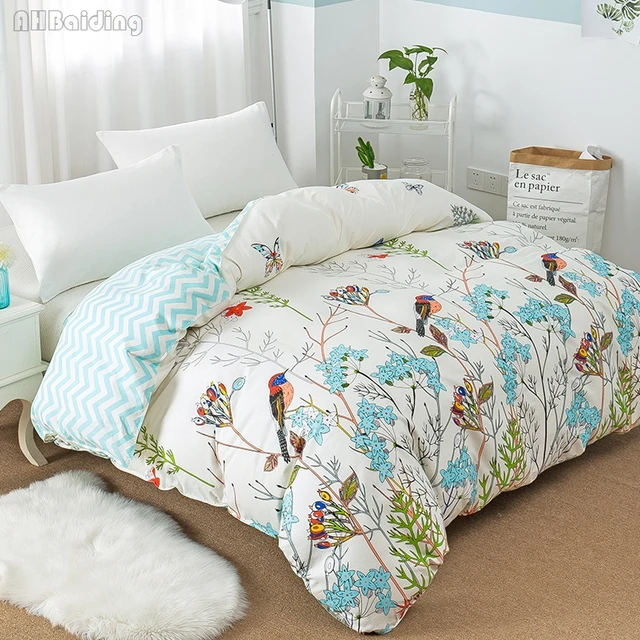 2018 Design Floral Birds Bedding Set Bed Linens 1 Pc Duvet Cover 100