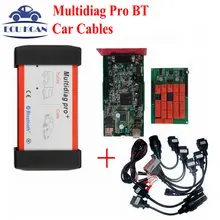 Multi Diag Же Как MVDIAG Tcs CDP Multidiag Pro Bluetooth V2015.01 Свободного Активного MultiDiag Pro + 4 ГБ TF Карта + Автомобиль кабели