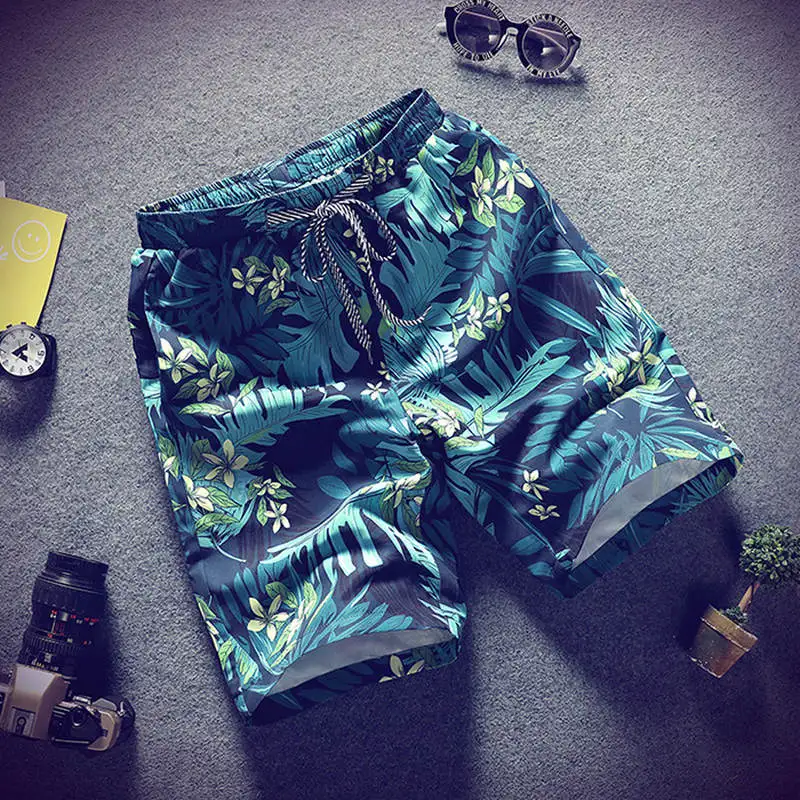 2019 Summer Casual Shorts Men Trousers Male Camouflage Fashion Flowers Print Straight Short Beach Mens Short free shipping 2019 Summer Casual Shorts Men Trousers Male Camouflage Fashion Flowers Print Straight Short Beach Mens Short free shipping