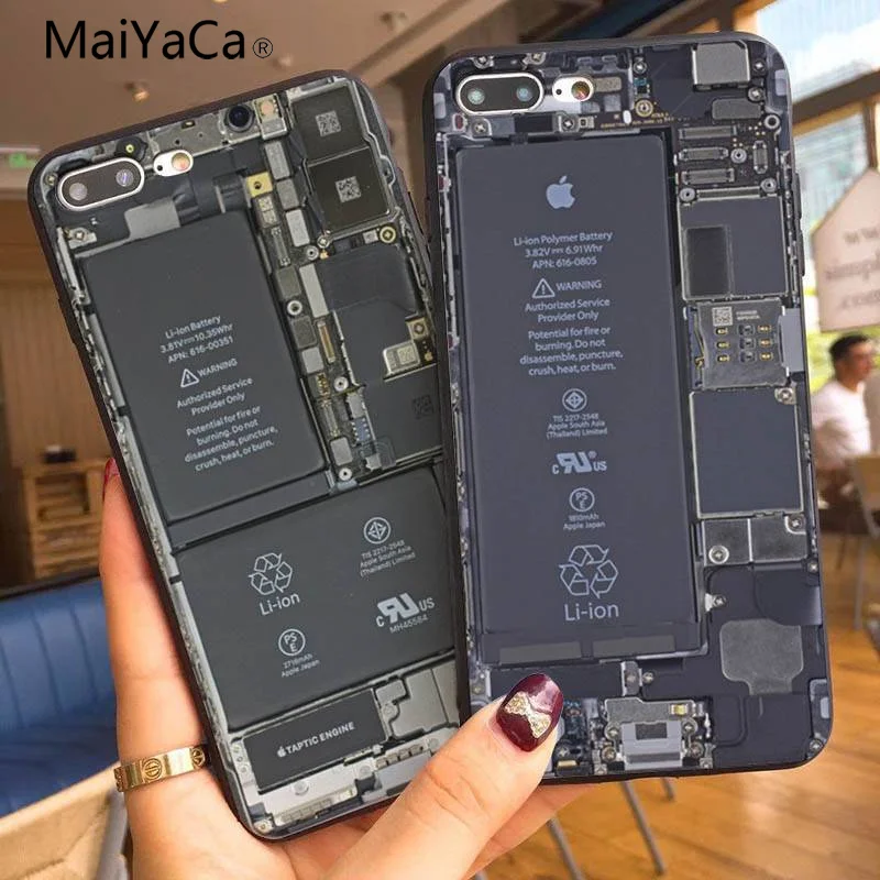 MaiYaCa ТПУ чехол для телефона для iphone 7 печатная плата Coque Оболочка Чехол для телефона для Apple iphone 7 7plus X 8 8plus 6s 6 6plus 5 5S 5c