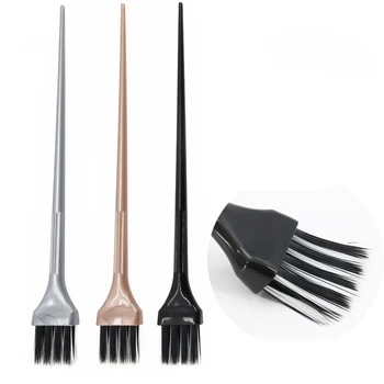 

3pcs/set Double Layers Dye Hair Brush White & Black Thickness Tightness Brushing Hair Color Tint Perm Bleach Hairbrush U1083