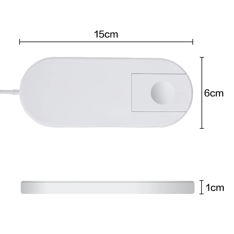 2 в 1 быстрое зарядное устройство Qi Беспроводное зарядное устройство для Apple Watch 2 3 4 Быстрая Беспроводная зарядка для iPhone X 8 Plus samsung S8 S9 S10 Plus