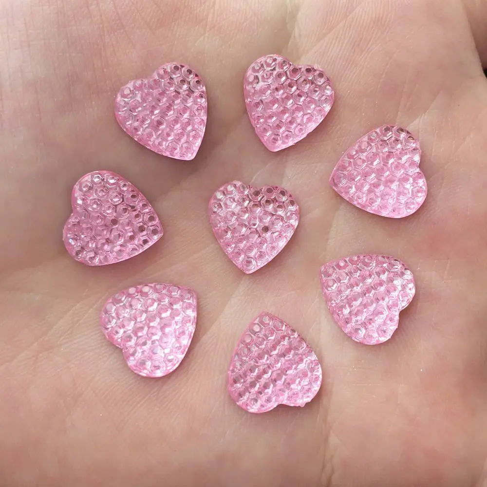 DIY 120 шт. 12 мм AB Смола Bling Сердце Rhinestone Flatback Записки свадьба ремесла R36* 3