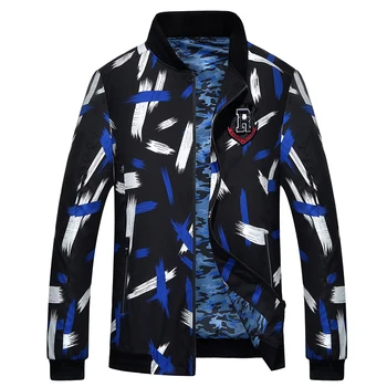 

Brieuces 2018 Spring and Autumn Men's plus size jacket Men's loose baseball uniform jacket size 2XL-9XL
