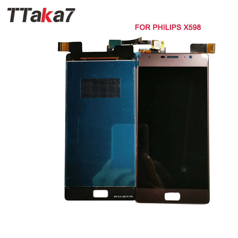 

For Philips Xenium X598 Philips X598 LCD Display Touch Screen Digitizer For Philips X598 High Quality Free shipping