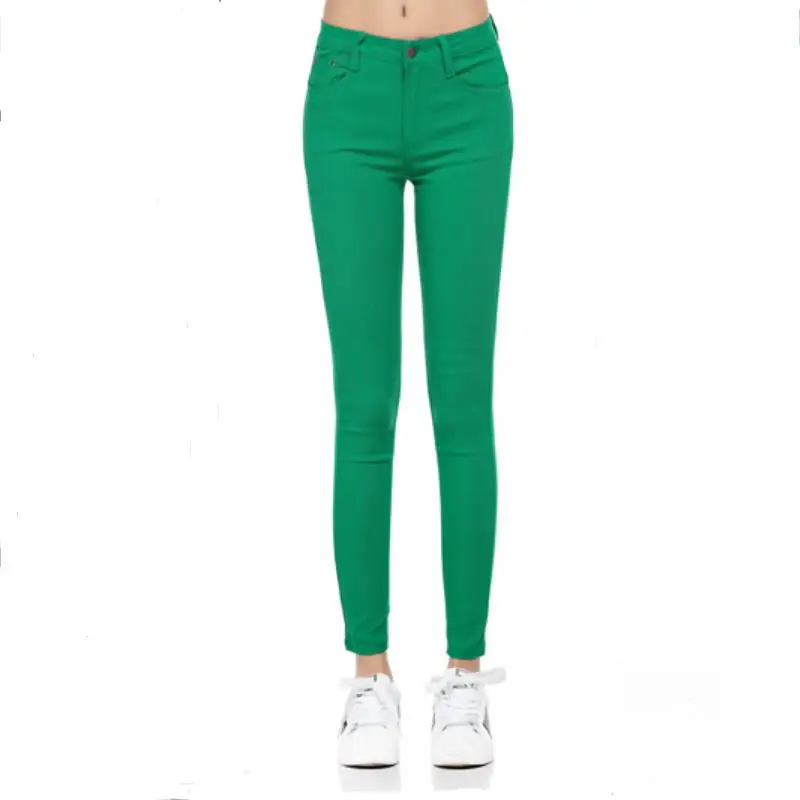 

Hot! Cheap women large size stretch jeans, 21 colors, size 25-31 wholesale