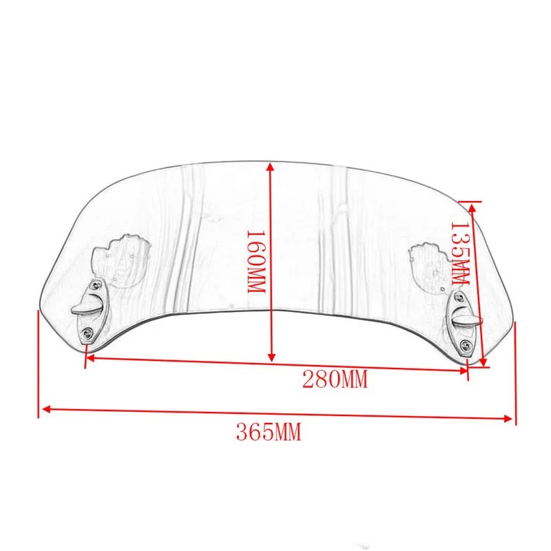 Risen Adjustable WindScreen Windshield Guard For Honda Nighthawk 250 ST1300A ABS CB300F CB500X CB500F CB1100 CTX1300 CG125 CB19