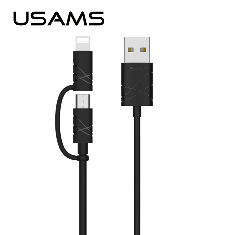 Usams مايكرو usb كيبل 1 متر 2a أسرع شحن الهاتف المحمول كابل للآيفون 6 7 7 زائد كابل Usams مايكرو usb كيبل 1 متر 2a أسرع شحن الهاتف المحمول كابل للآيفون 6 7 7 زائد كابل