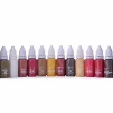 Высококачественные пигментные чернила для татуажа 12 Перманентная татуировка татуировки 15 мл