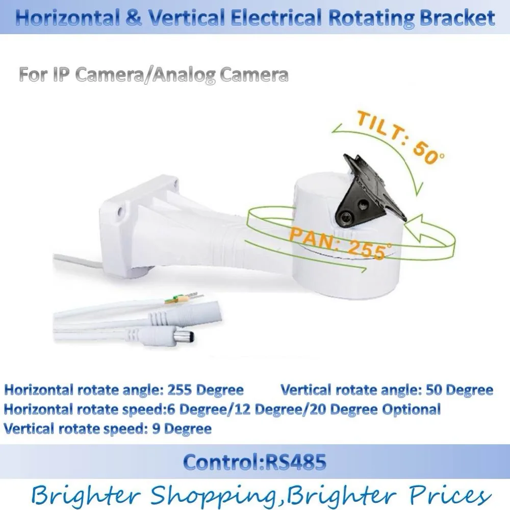 

CCTV Bracket PTZ Electrical Rotating RS485 Connection Pan Tilt Rotation Motor Built-in For IP Analog Camera Accessories Mount
