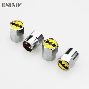 

200 x Car Styling Stainless Zinc Alloy Wheel Tire Valve Stems Caps Batman Wheel Tires Valves Tyre Stem Air Caps Airtight Covers