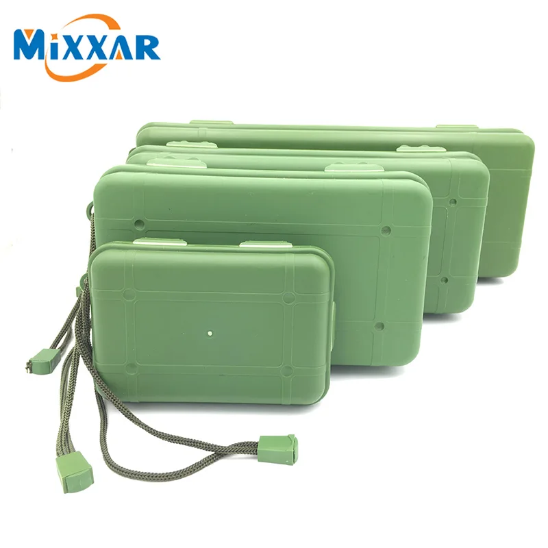 Zk5 Универсальный водостойкий анти осень зеленый пластиковый ящик для хранения фонарика факел зарядное устройство чехол с 5 разных размеров