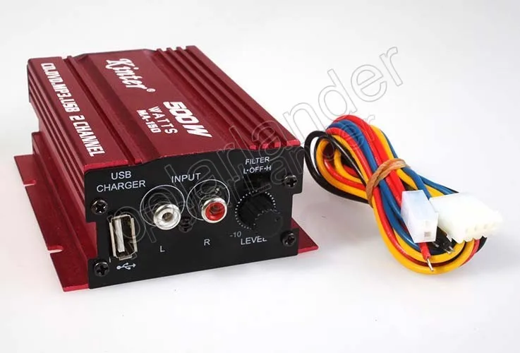 2 канальный автомобильный усилитель MA150 500 Вт Hi Fi цифровой 12 В стерео аудио CD DVD MP3 USB