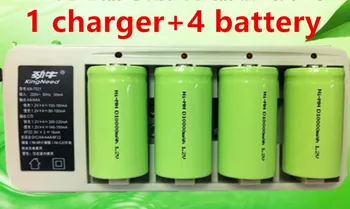 

Battery Pack 1 10000MAH 1.2V 1 Charger + 4 battery 1.2v10000mah