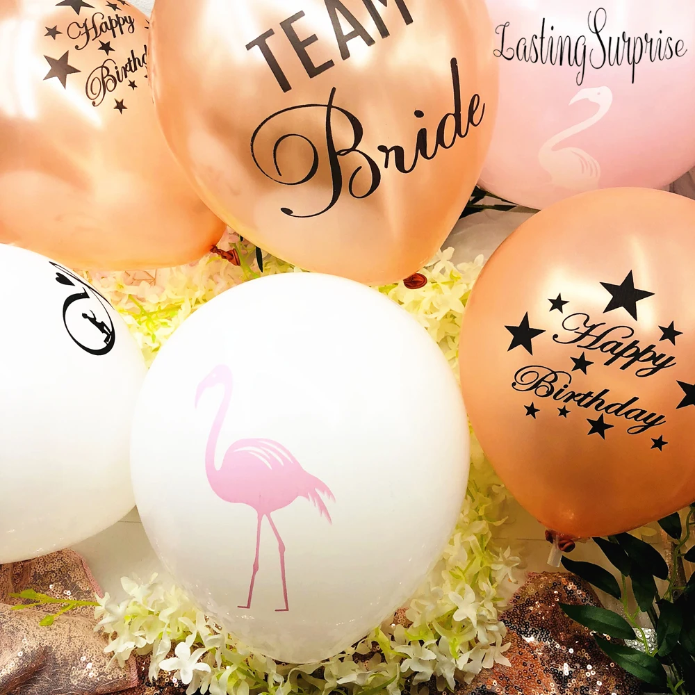 Wedding Balloons Flamingo Ballon Helium Balloon Birthday Party Decoration Gift Valentine Day Holiday Air Balls For Children 14pc