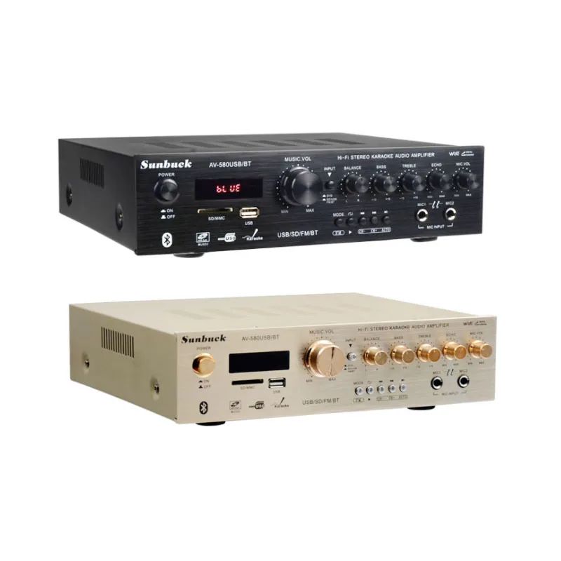 Высокомощный Hi Fi Домашний аудиоусилитель 5 1 Вт * 2 + 50 2220 в|Усилители мощности| |