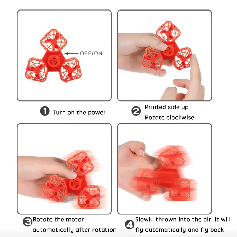 Дрон, летающая игрушка, облегчающая давление, мини-Спиннер, перезаряжаемый, Автоматический Вращающийся Летающий гироскоп, летающий Спиннер для взрослых и детей