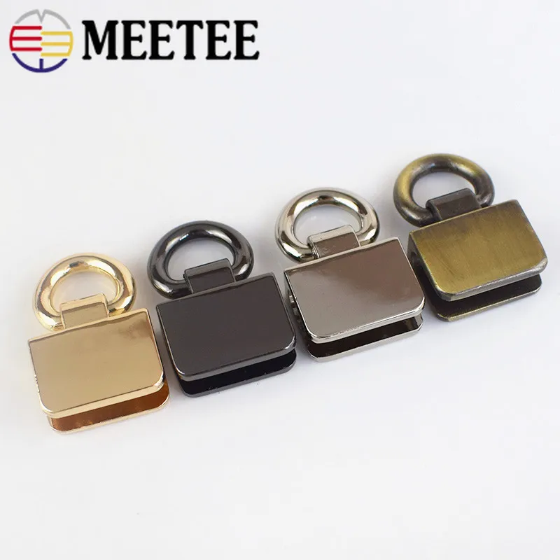 

4Pcs Metal Bag Side Clip Buckles Handbag Strap Clasp Screw Handles Chain Hook Connector Bag Hanger Hardware Accessories F1-9