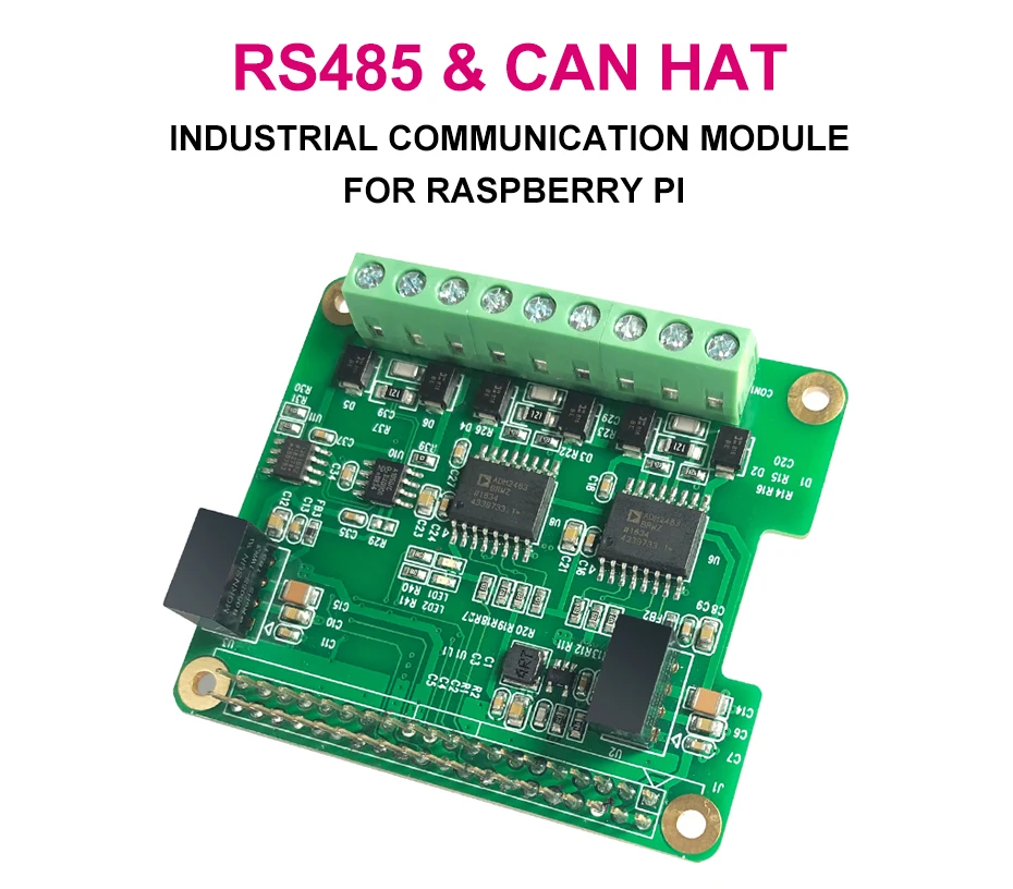 RS485 и CAN промышленный модуль связи для Raspberry Pi через SPI интерфейс, изолированный сигнал между приемопередатчиком и Contro