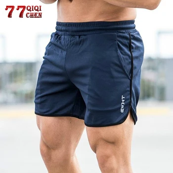 

Fitness Bodybuilding Shorts Man Summer elastic force Workout Male Breathable Quick Dry Sportswear Jogger Beach Short Pants
