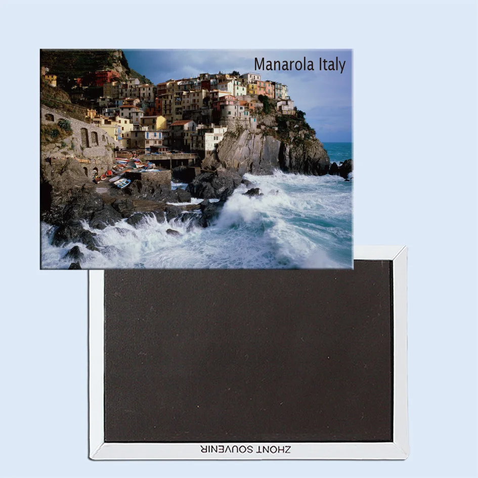 

Manarola, Italy, Magnetic refrigerator stickers, tourist souvenirs, small gifts 24819