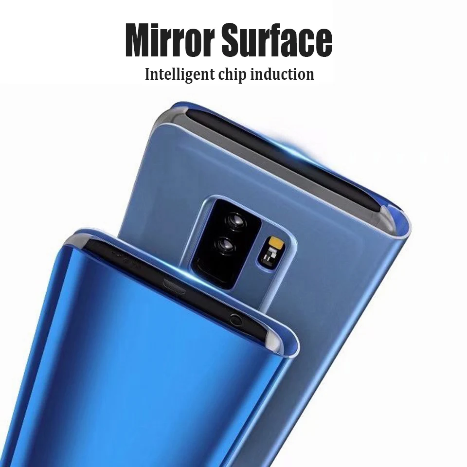 Зеркальный флип чехол для Samsung S9 S8 S10 Plus телефона Galaxy S10e чехол|Чехлы-книжки| |