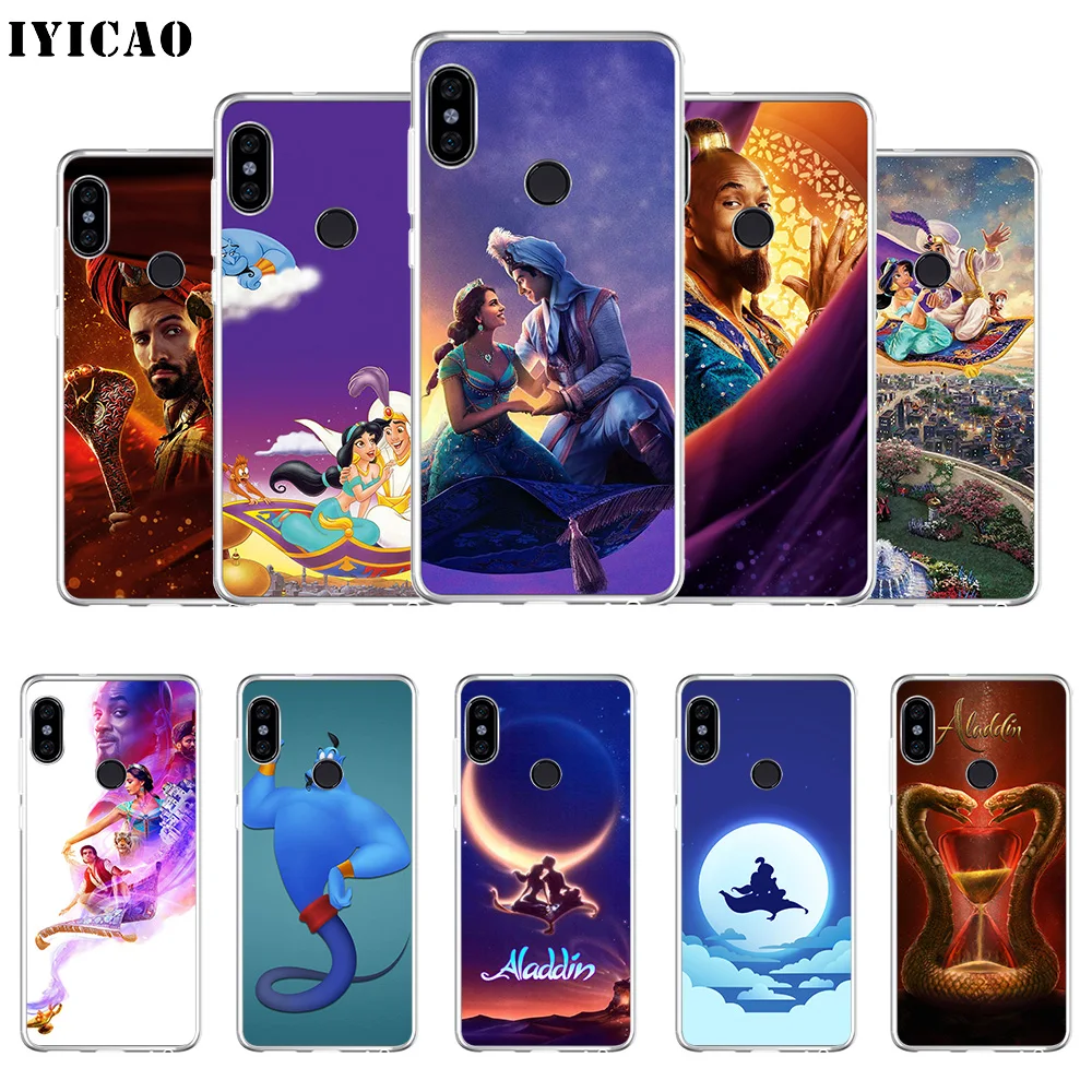 

IYICAO Cartoon Aladdin 2019 Soft Silicone Phone Case for Xiaomi Redmi 4A 5A 6A Note 7 6 5 Pro Plus Redmi 4X 5A Prime Cover