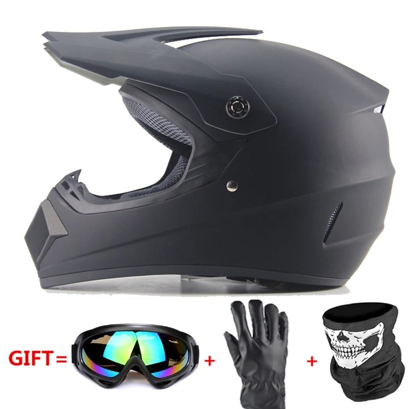 Мотоциклетный шлем, шлем для мотокросса, шлем для мотокросса, мотоциклетный шлем, шлем для мотоциклистов - Цвет: 225-Matte Black