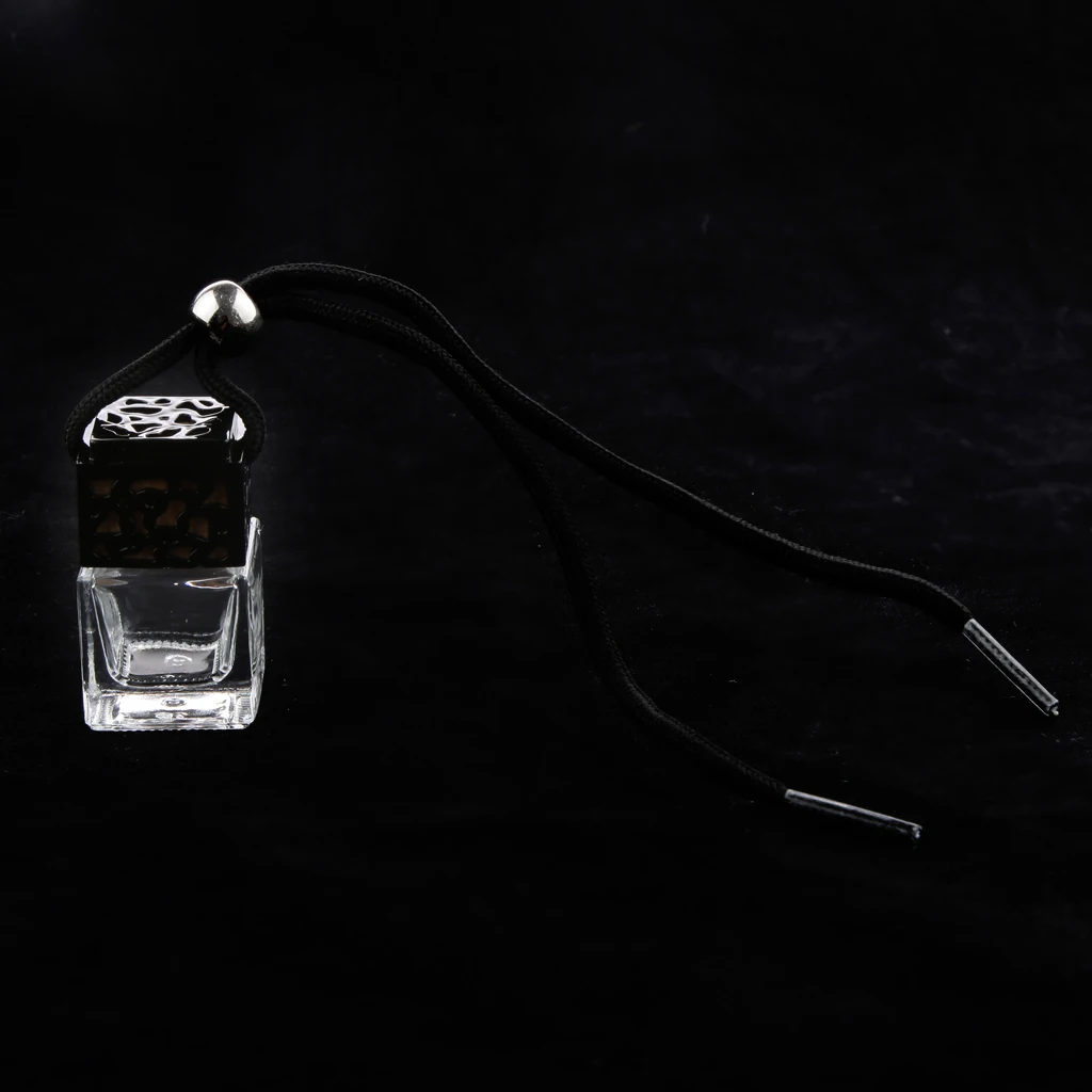 14Pcs Empty Glass Bottle Car Hanging Perfume Rearview Mirror Ornament Air Freshener For Essential Oils Diffuser  Sprayer 