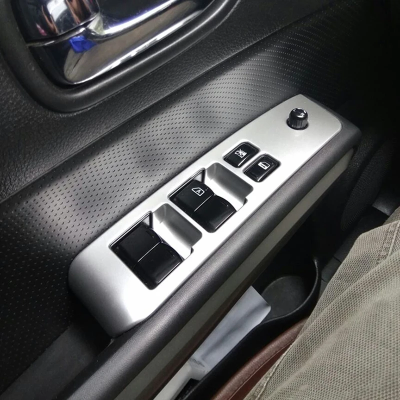 

ABS Matte For Nissan X-Trail X trail T31 2008-2013 Glass Switch Door Window Button Decoration Panel Cover Trim Car-styling 4Pcs