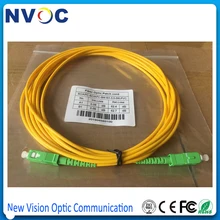 5 шт./пакет, 5,0 измеритель SC upc to SC APC SM одномодовый волоконно-оптический патч-корд 3,0 мм версии A, Симплексное соединение, ПВХ оболочка, SC/APC 5 м SM из монокристаллического Волокна Крытый джемпер