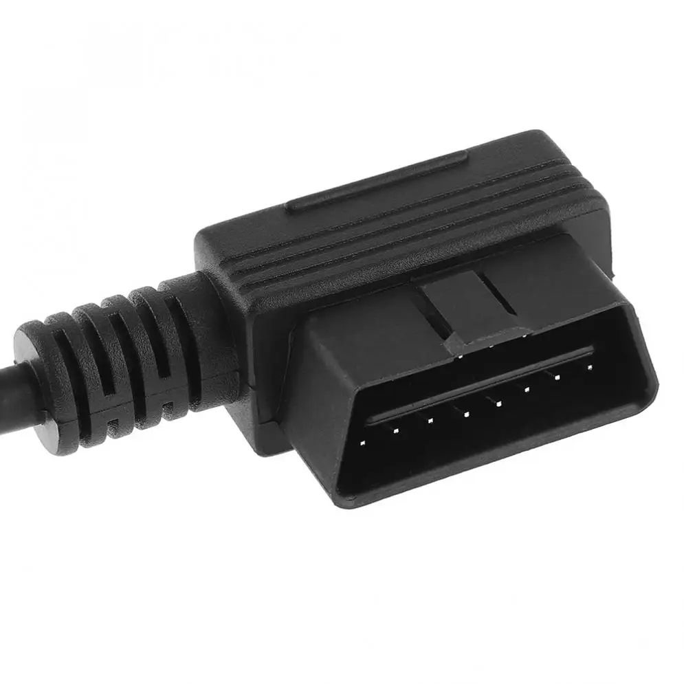 3 в 1 OBD II 90 градусов L Тип 16 Pin папа 2 контактный разъем 37 см Авто Расширенный линия
