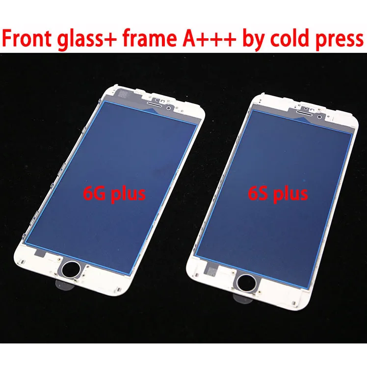 

10pcs Oityn Outer Glass with Frame Bezel For iPhone 8G 8P 6G 6plus 6S 7G plus 5S 5G LCD Front Touch Screen Glass Lens+Frame