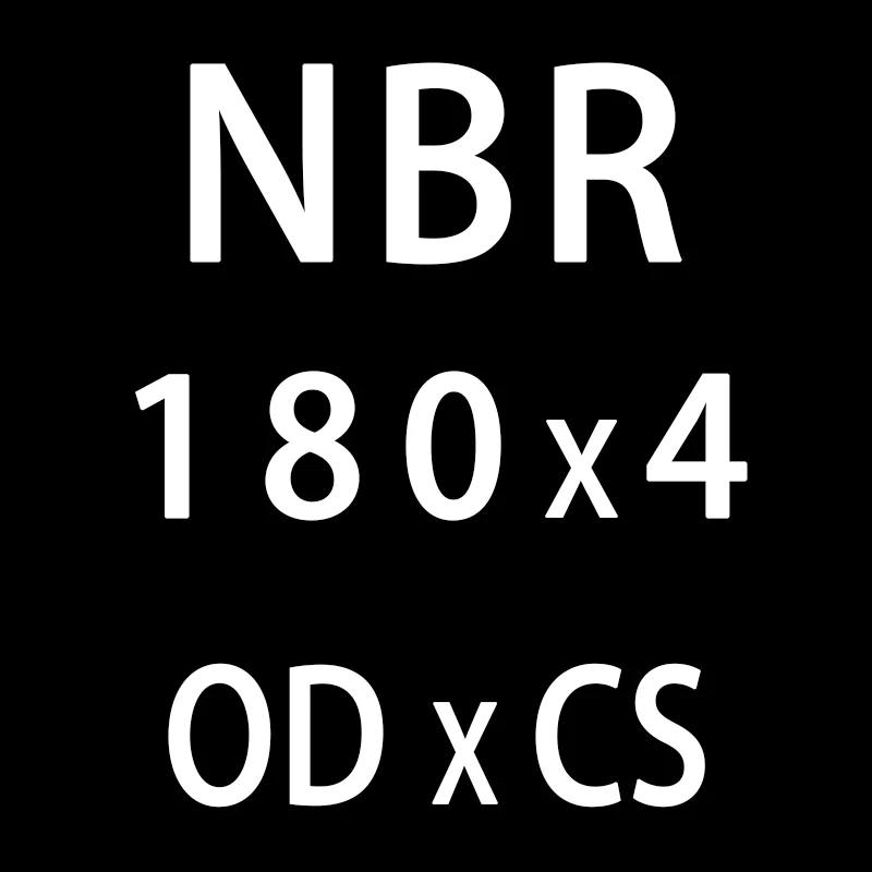 Резиновым кольцом NBR уплотнения уплотнительное кольцо 4 мм Толщина OD105/180/200 мм NBR маслостойкий уплотнительная прокладка уплотнительное кольцо уплотнения нитрильная Резина шайба - Цвет: OD180mm