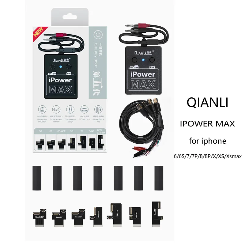  QIANLI TOOLPLUS POWER LINE WITH ON/OFF SWITCH IPOWER MAX FOR IPHONE 6G/6P/6S/6SP/7G/7P/8G/8P/X/XS/X